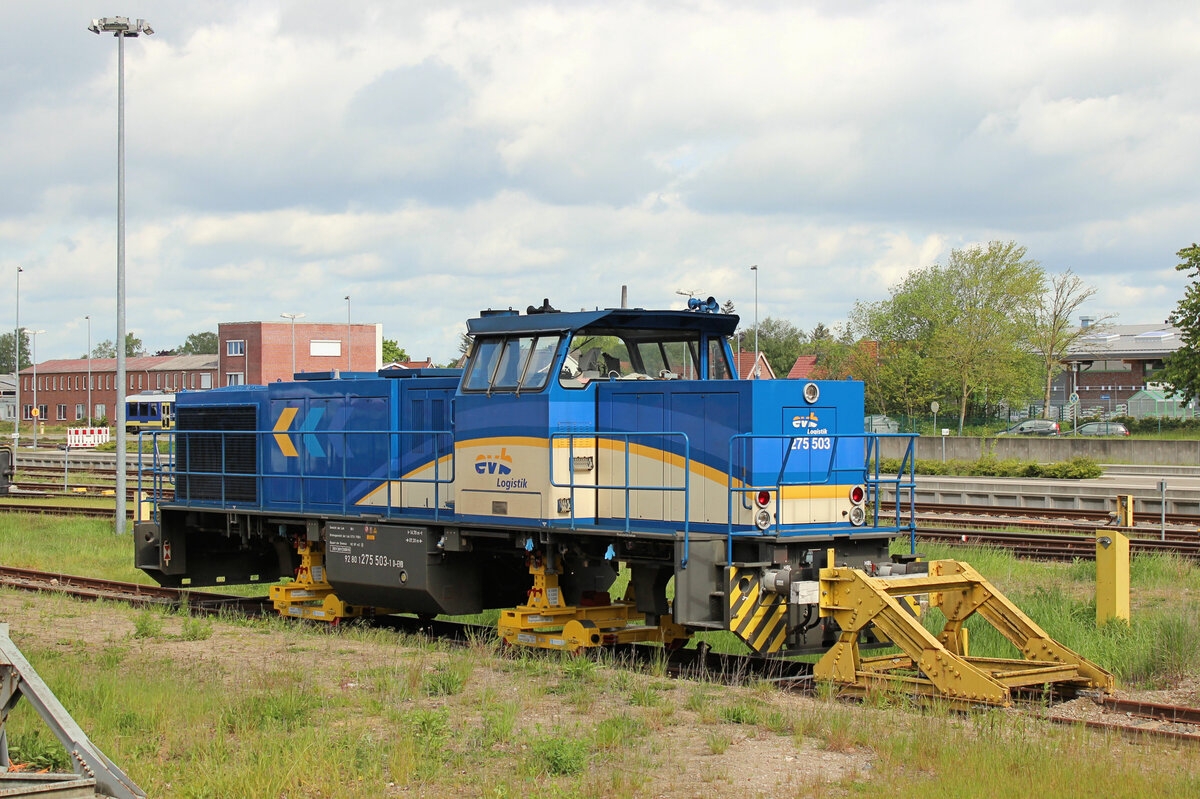 evb 275 503-1 wartet auf weitere Wartungsarbeiten im Vorfeld der EVB Werkstatt in Bremervörde. Datum: 23.05.2021