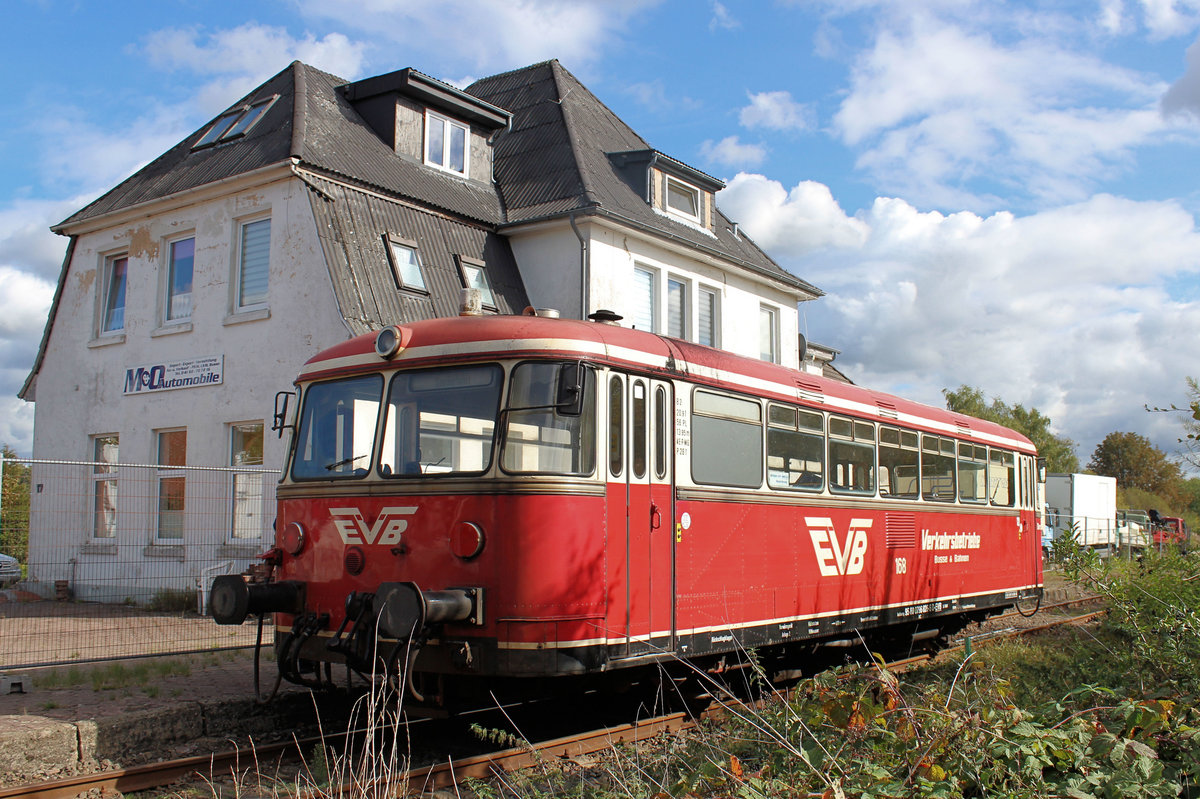 EVB-Moorexpress >168< am 25.09.2018 in Tostedt - West.