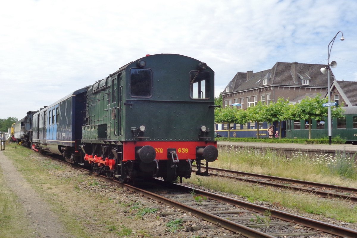 Ex-NS 639 steht am 8 Juli 2017 in Simpelveld während die ZLSM-Dampftage.