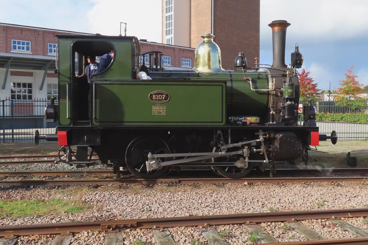 Ex-NS 8107 steht am 14 Oktober 2023 bei der MBS in Haaksbergen.