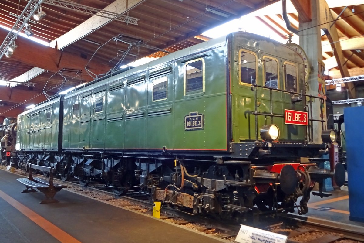 Ex-PLM 161 BE-3 steht am 30 Mai 2019 ins Cite du Train in Mulhouse.