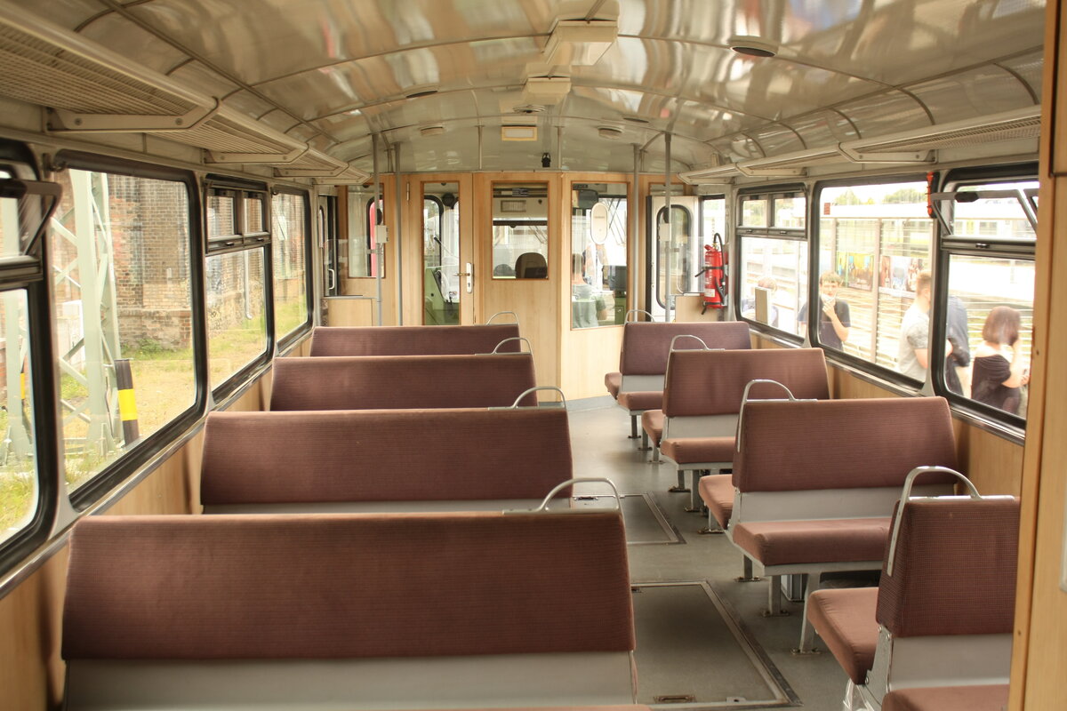 Fahrgastraum vom 772 141 im Bahnhof Bergen auf Rgen am 1.8.21