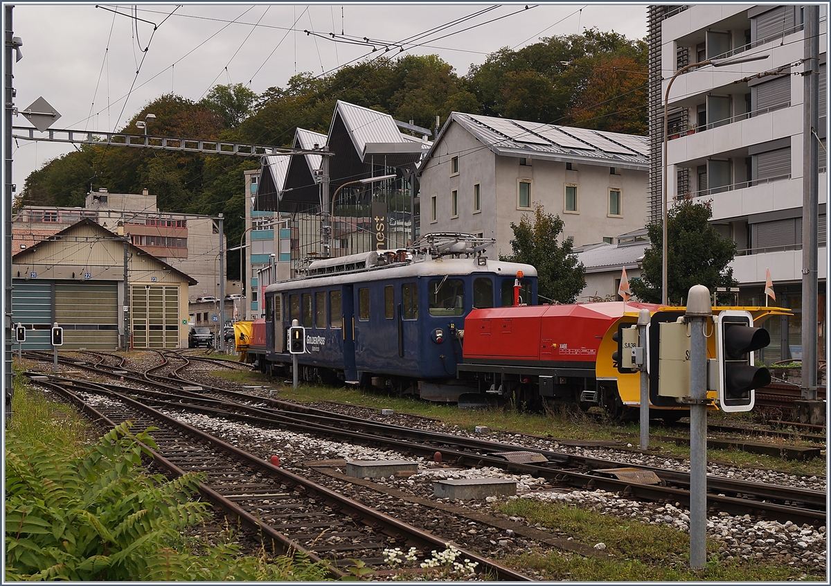 Falls es wider Erwarten bis ins Flachland schneien sollte, verfügt die MOB mit dem BDe 4/4 3002 und den beiden Schneepflügen in Vevey über eine Möglichkeit, die Strecke vom Schnee zu befreien. 

7. Okt. 2019