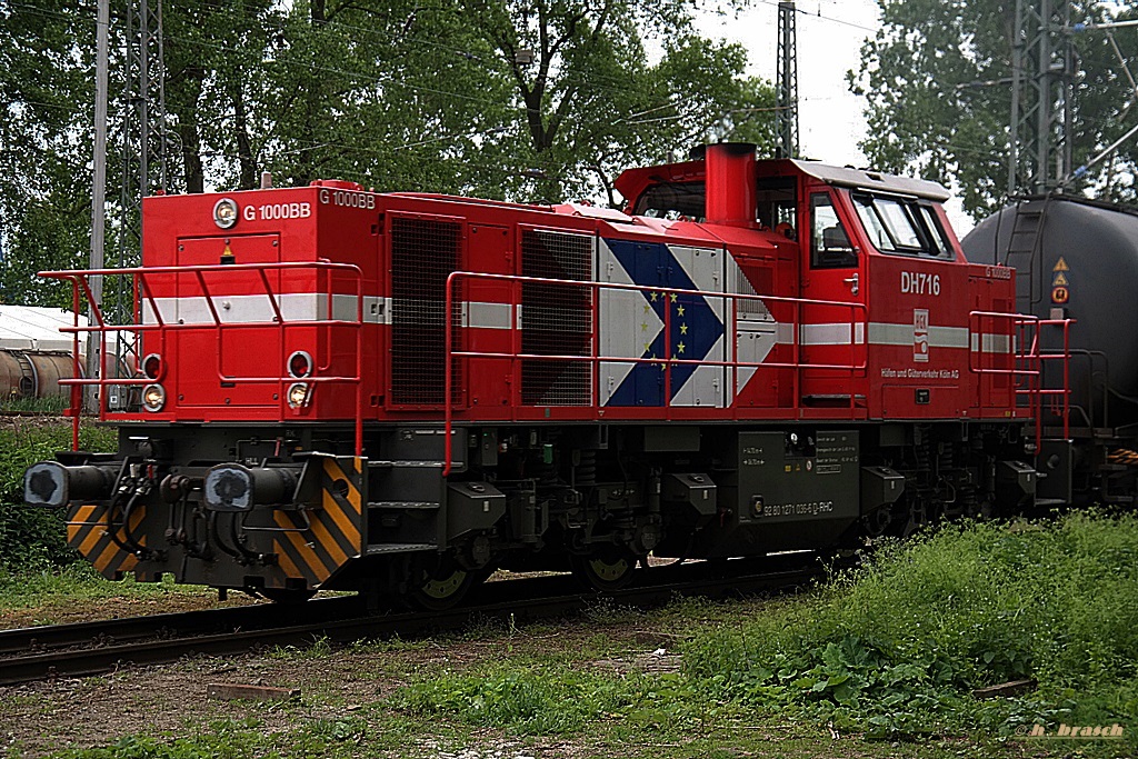 G 1000 BB der HGK schob am 18.05.14 einen tankzug zum rbf hamburg-hohe schaar