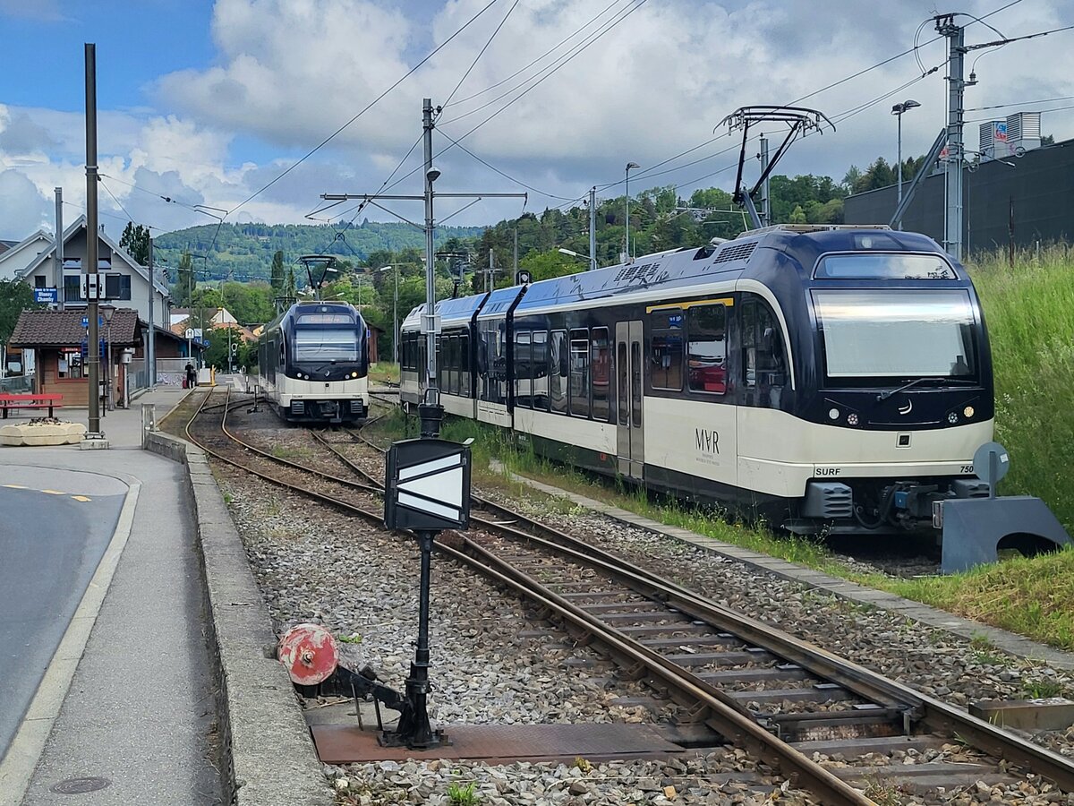 Gleich zwei ABeh 2/6 warten in Blonay auf ihren nächsten Einsatz.

24. Mai 2024