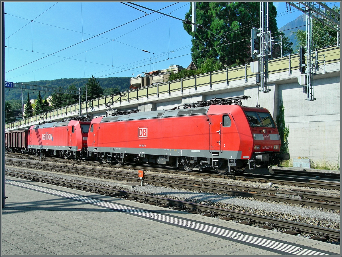 Gleich zwei DB 185 in Spiez.
11. Juli 2006