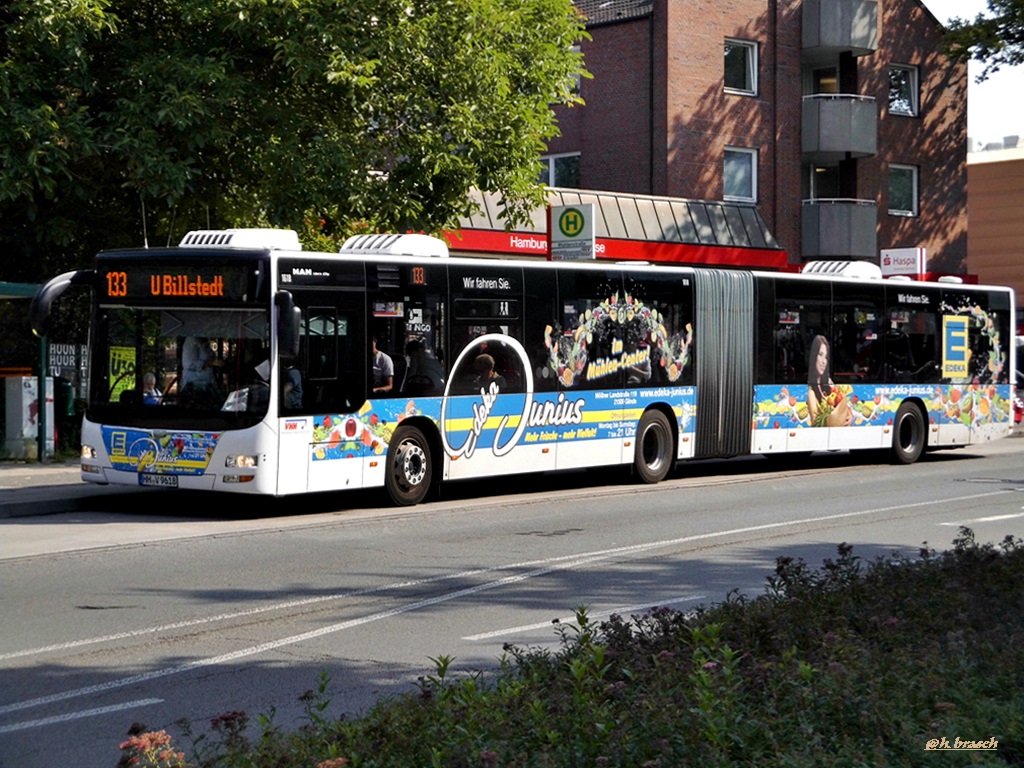 glinder werbebus der verkehrsbetriebe hamburg-holstein gmbh (VHH),aufgenommen am bushalt mühlenstr.in glinde,07.07.17