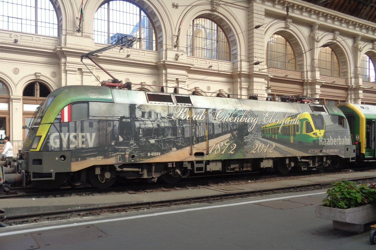 GySEV 470 504 steht am 10 September 2018 in Budapest-Keleti.