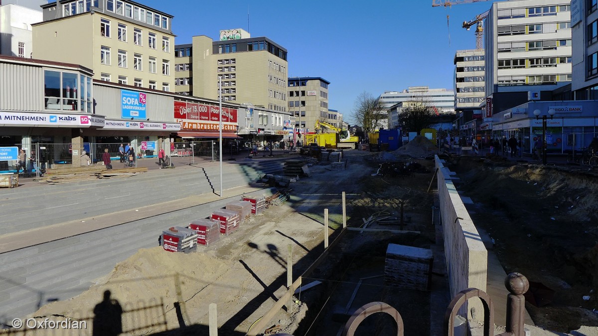 Hamburg-Altona, Buddelei in der Neue Bergstraße.