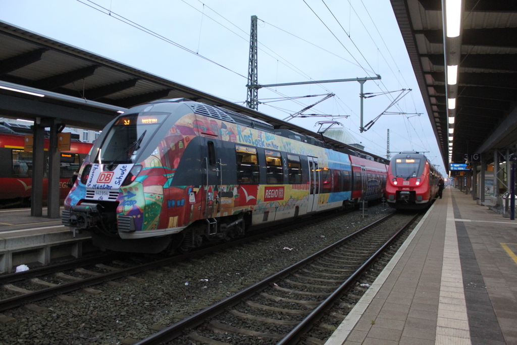 Hamster-Treffen am Morgen des 28.12.2017 im Rostocker Hbf. 