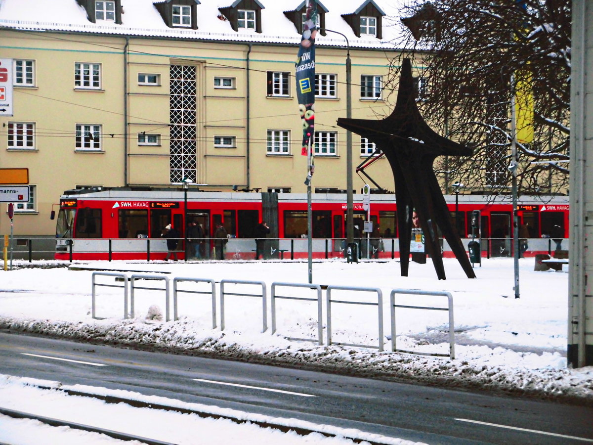 HAVAG 611 an der Haltestelle Vogelweide am 20.3.18