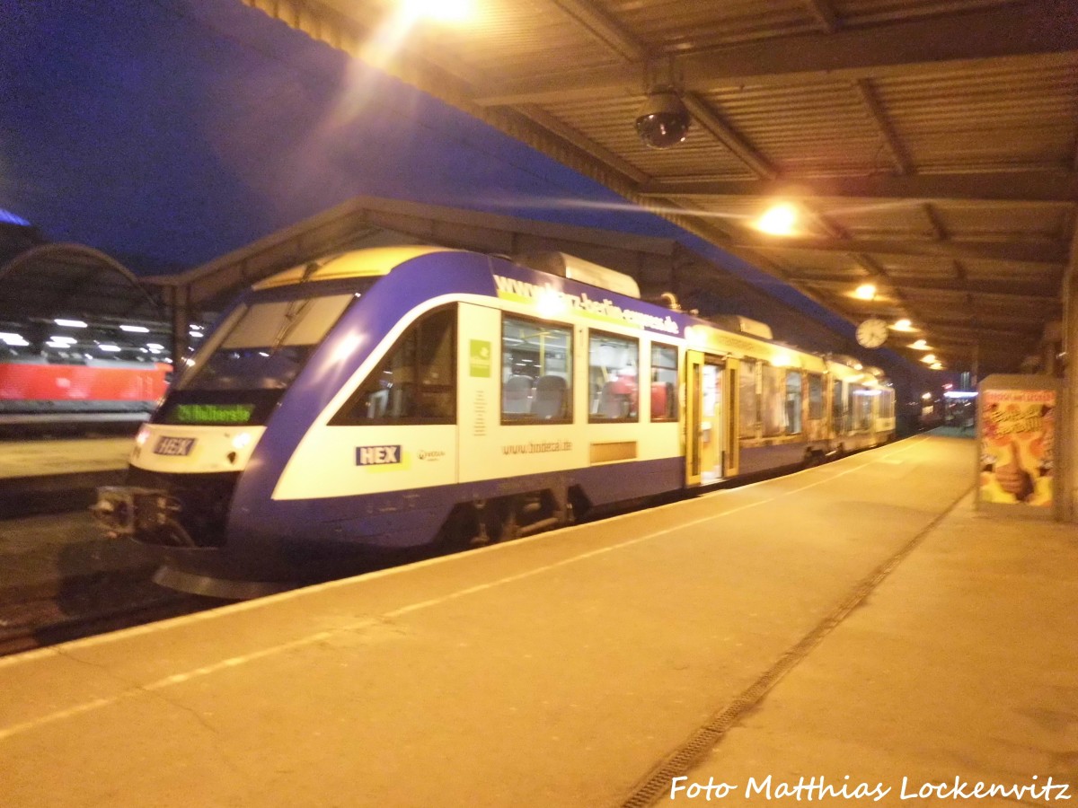 HEX VT 806 im Bahnhof Halle (Saale) Hbf am 29.2.16