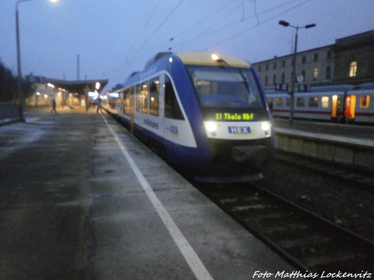 HEX VT 8XX und VT 802 im Madgeburger Hbf am 22.1.15