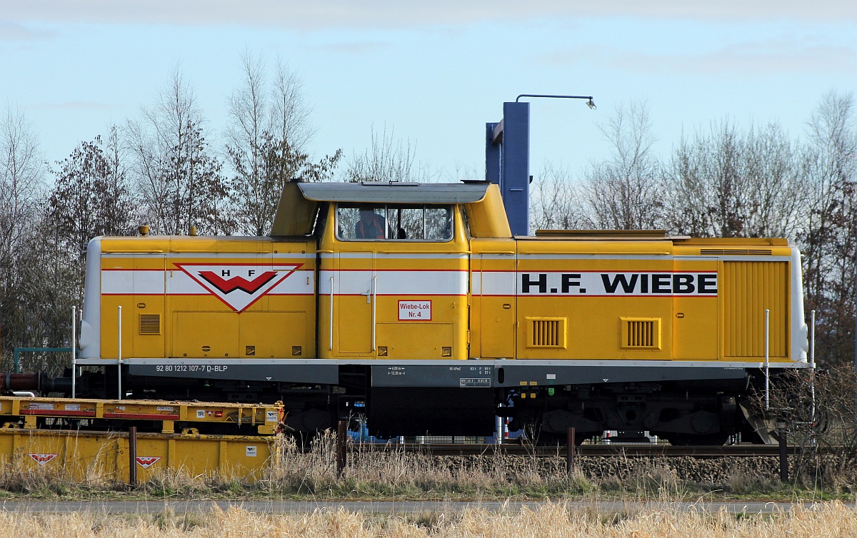 H.F Wiebe Lok 4, 212 107-7, REV/LS X/31.01.18, Niebüll 19.03.2021