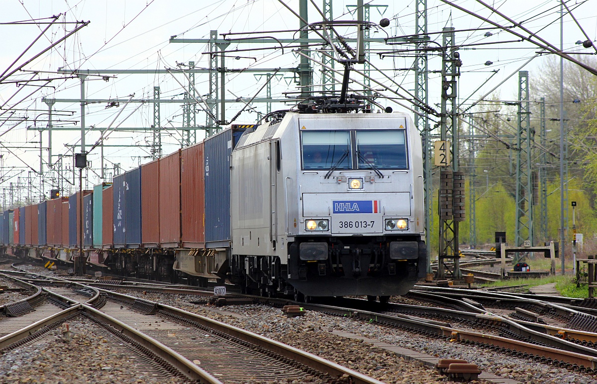 HHLA/Metrans 386 013-7 Hamburg Harburg 23.04.2016