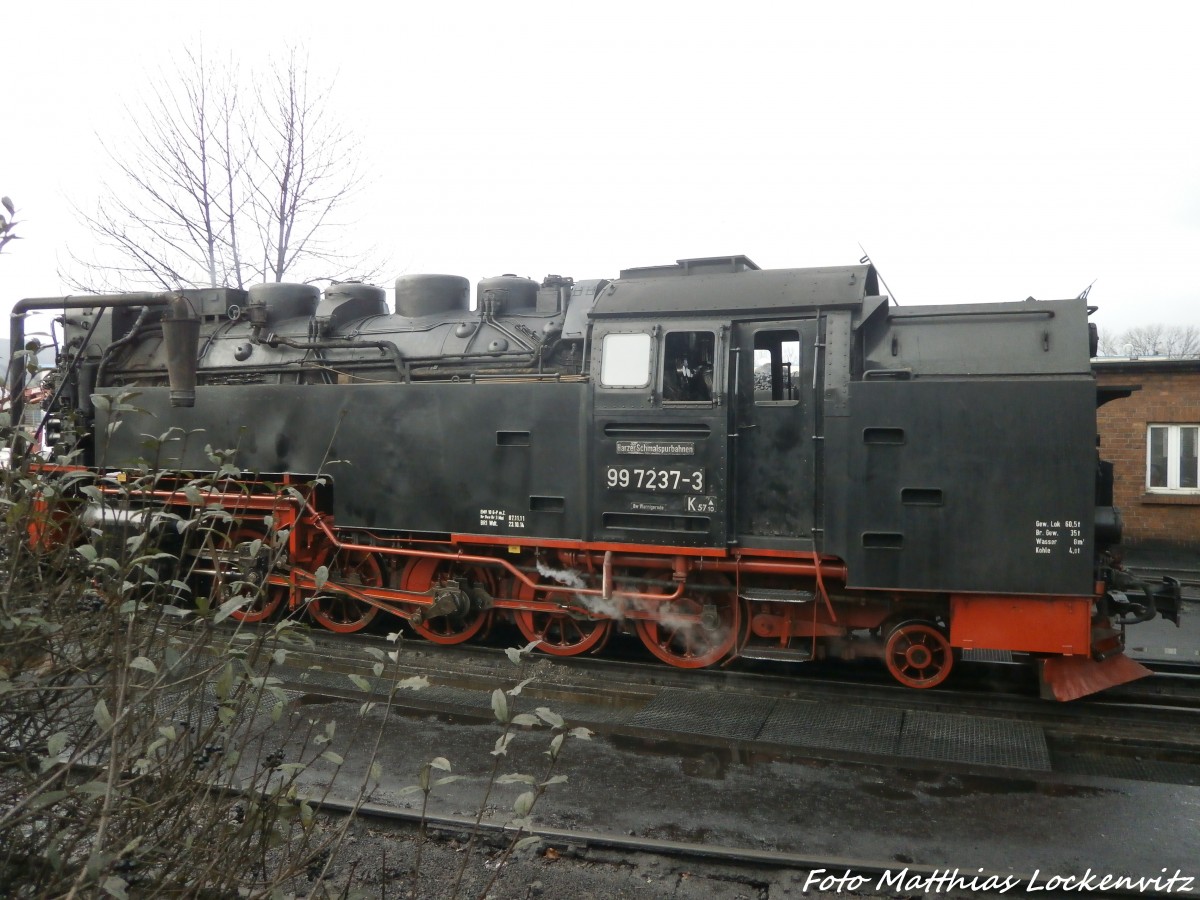 HSB 99 7237-3 in der Einsatzstelle Wernigerode am 21.12.14