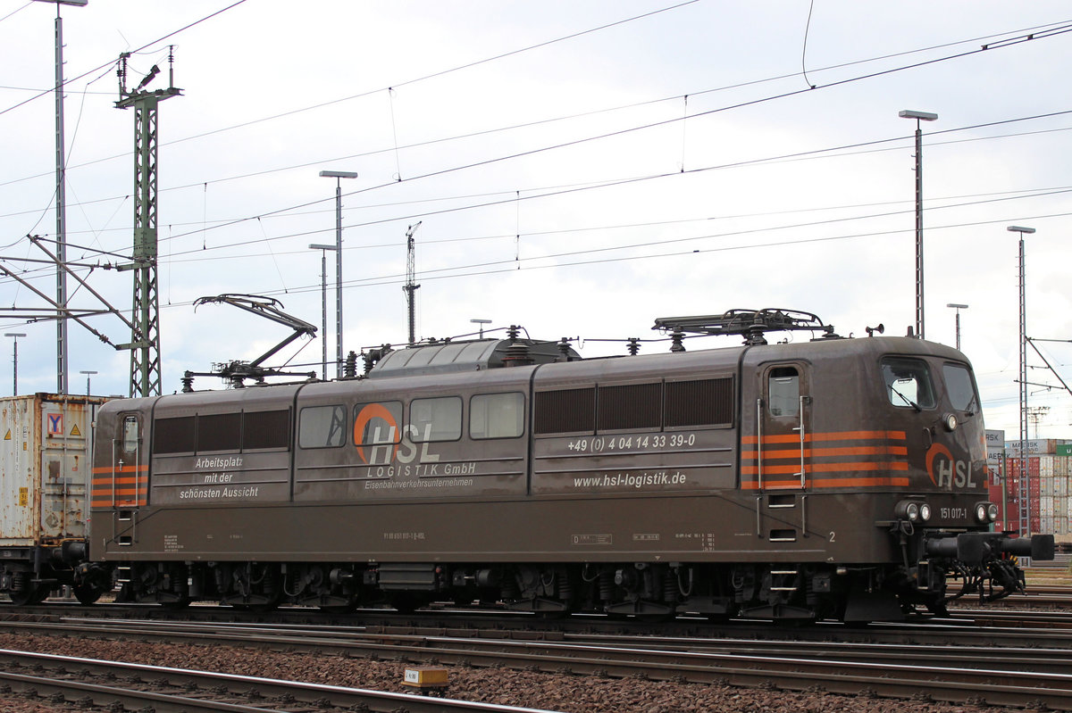 HSL-151 017-1 am 29.04.2017 in Hamburg - Alte Süderelbe Rangierbahnhof.