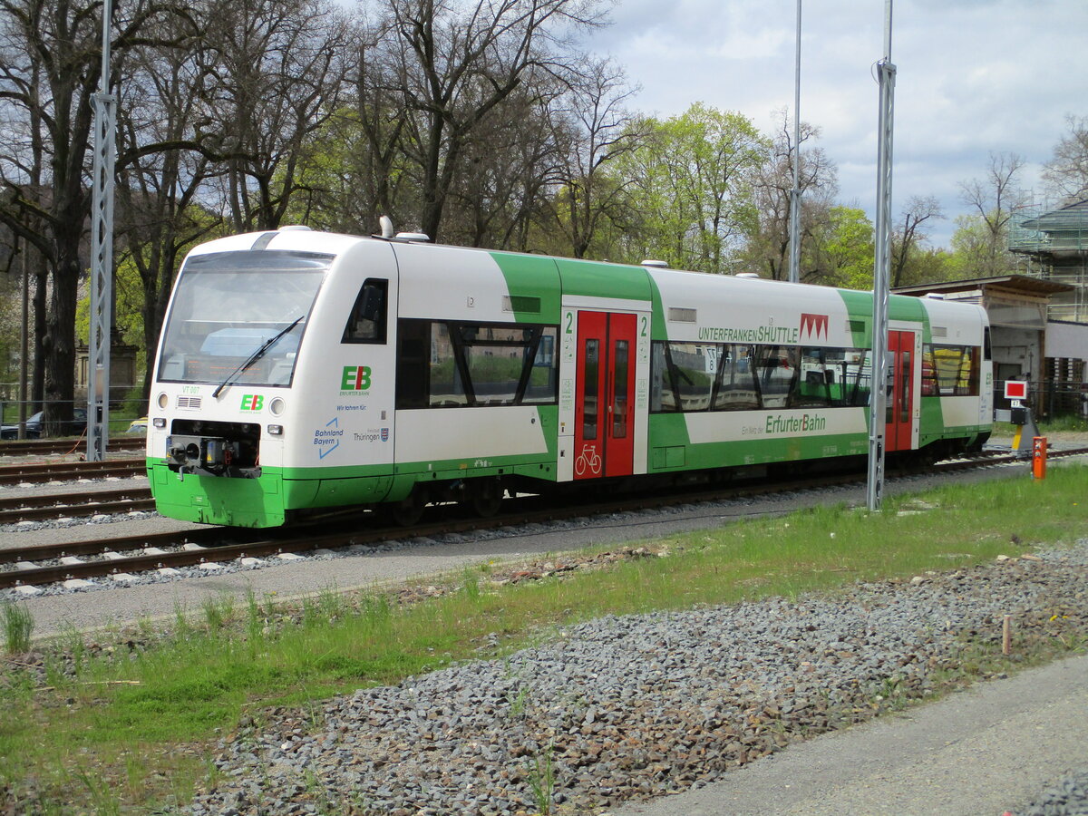 In der Abstellanlage in Meiningen stand,am 26.April 2023,der EIB VT 007.