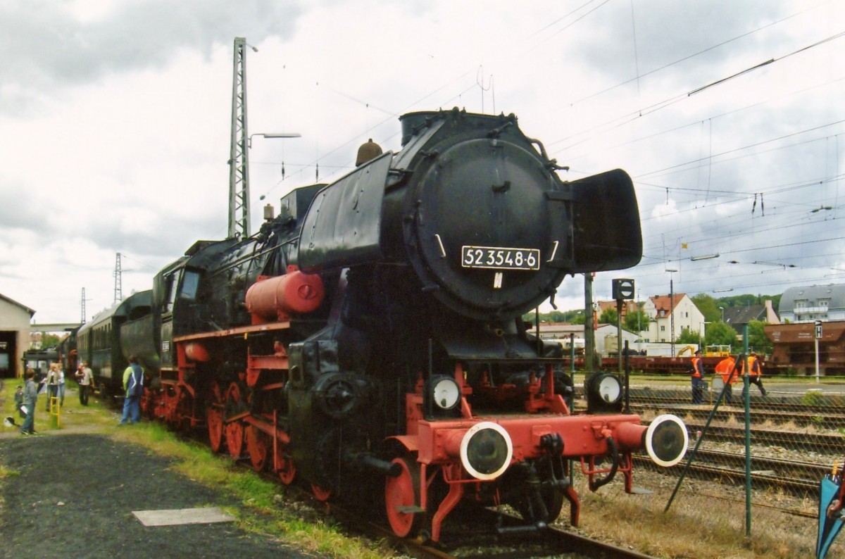 In das Bayerisches EisenbahnMuseum in Nördlingen prunkt 52 3548 am 8 Juni 2009.