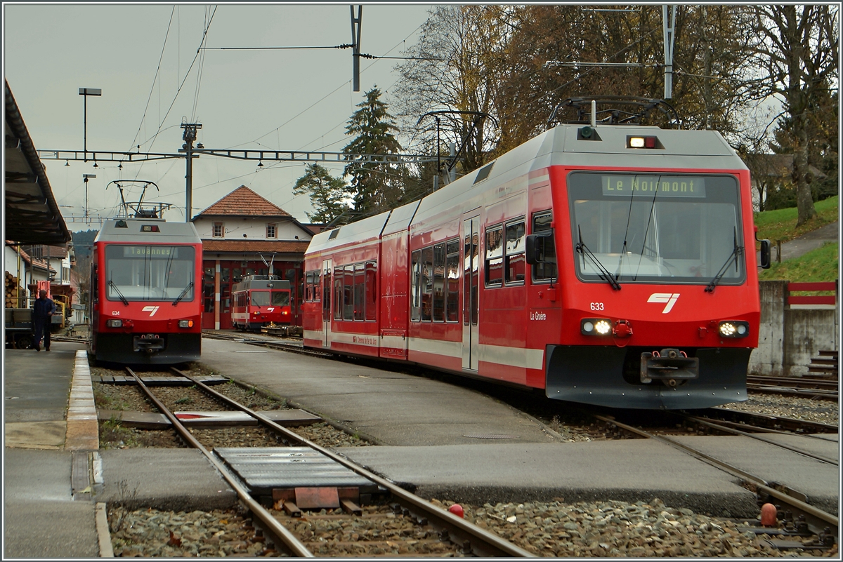 In Tramelan kreuzen sich die CJ Regionlzüege Le Noiremont Tavannes und Tavannes Le Noirmont. 
17. Nov. 2014