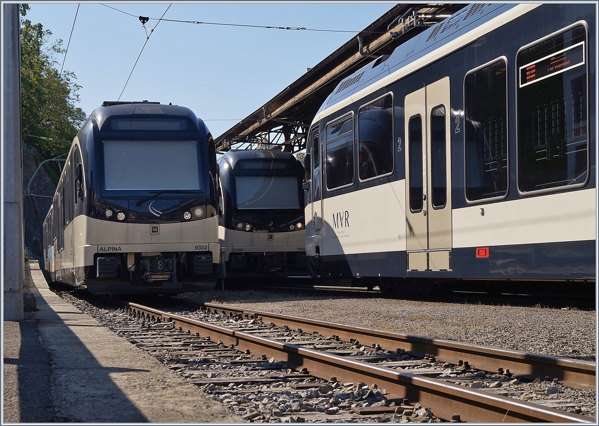 In Vevey stehen seit einigen Tagen das MOB Alpina Paar ABe 4/4 9302 und Be 4/4 9202  Château d'Oex .

2. Juni 2019