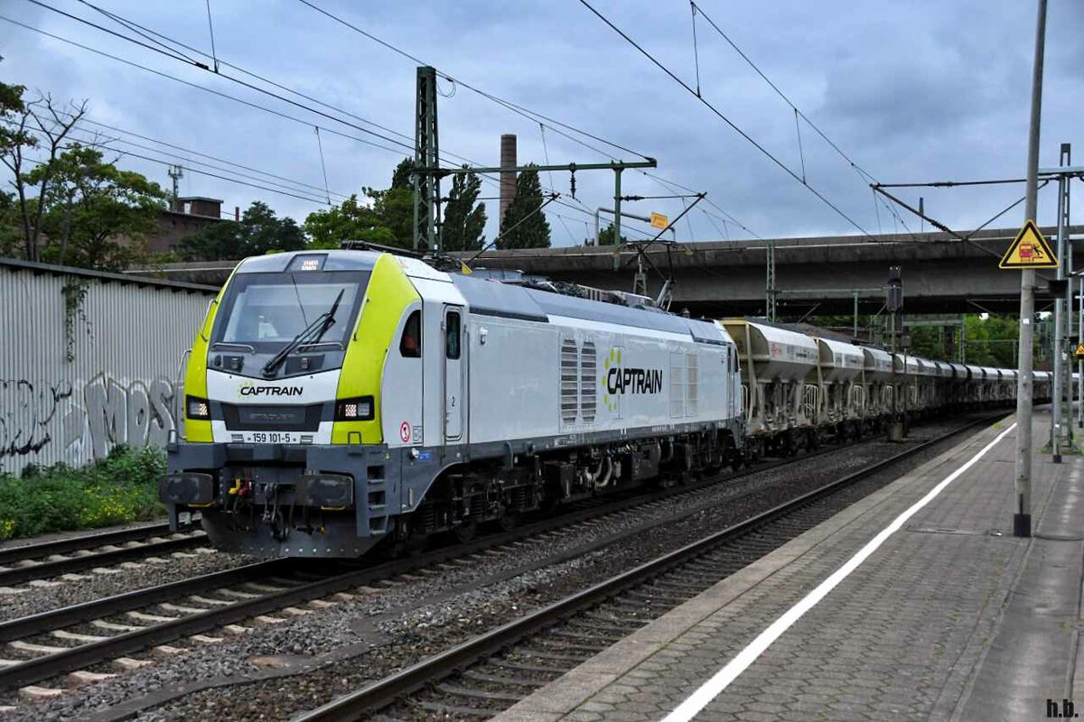 ITL 159 101-5 fuhr mit einen ganzzug durch hh-harburg,16.09.21