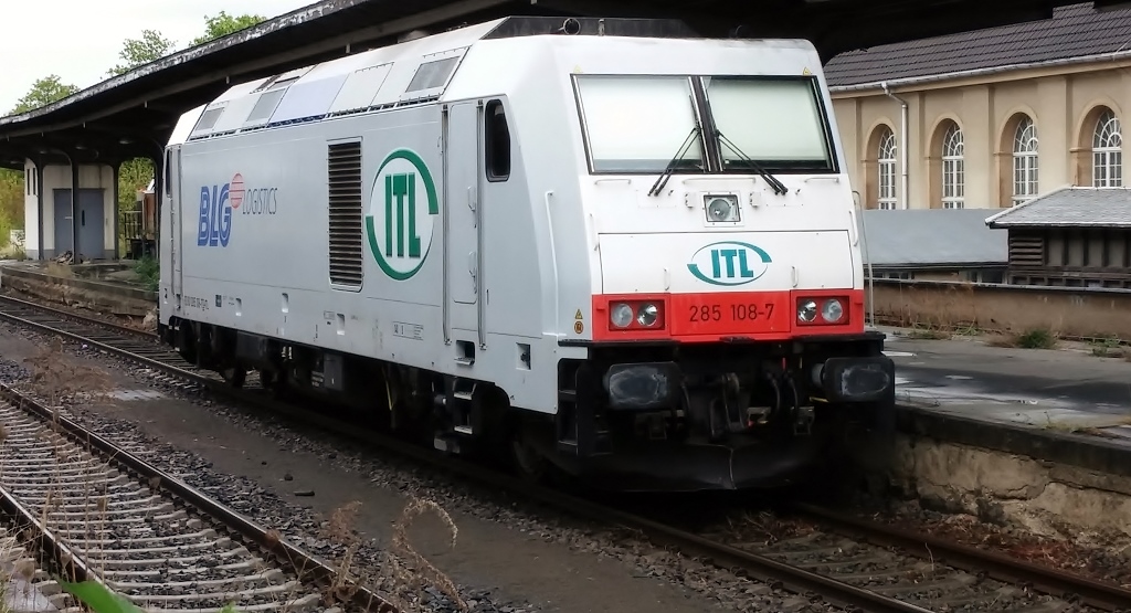 ITL 285 108-7 war am 18.04.2014 in Zeitz Pbf abgestellt.