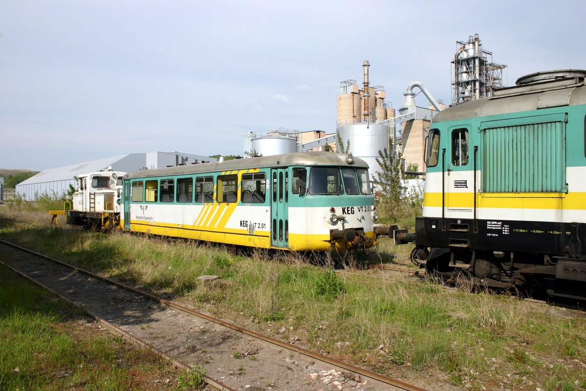 KEG VT 2.01 am 13.05.2005 abgestellt in Karsdorf. (Foto: Michael Uhren)