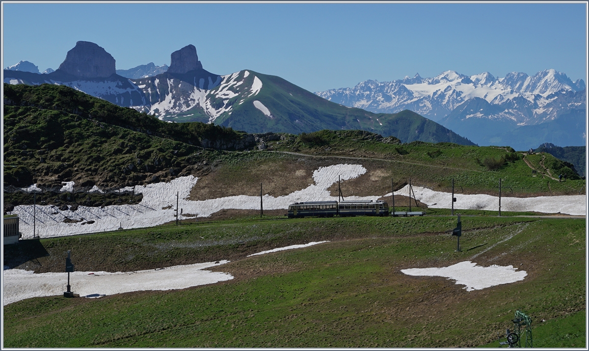 Kurz vor der Gipfelstation Rochers de Naye.
28. JUni 2016