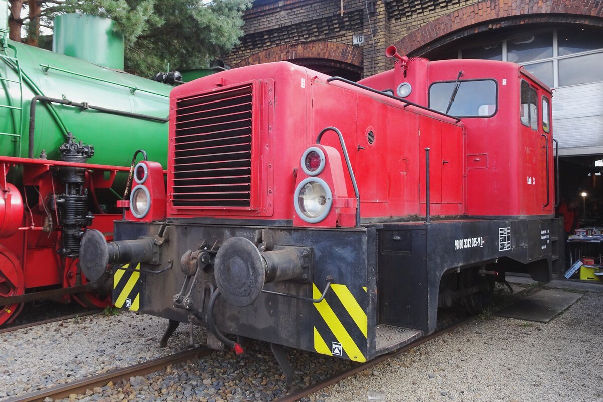 Lok-3/312 035 der Dampflokfreunde Berlin steht am 18 September 2022 ins Bw Berlin-Schneweide.