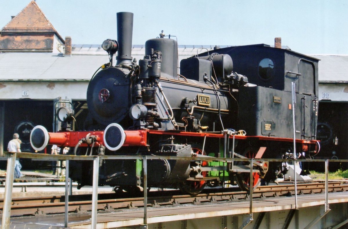 LUCI steht am 9 Juni 2009 in das Bayerisches Eisenbahnmuseum in Nrdlingen auf die Drehscheibe. 