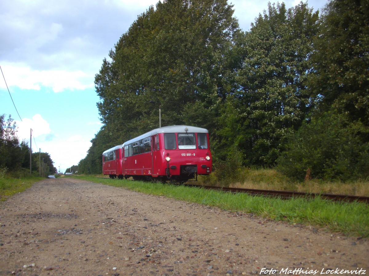 LVT 172 001 und 172 601 unterwegs nach Lauterbach Mole am 23.8.14