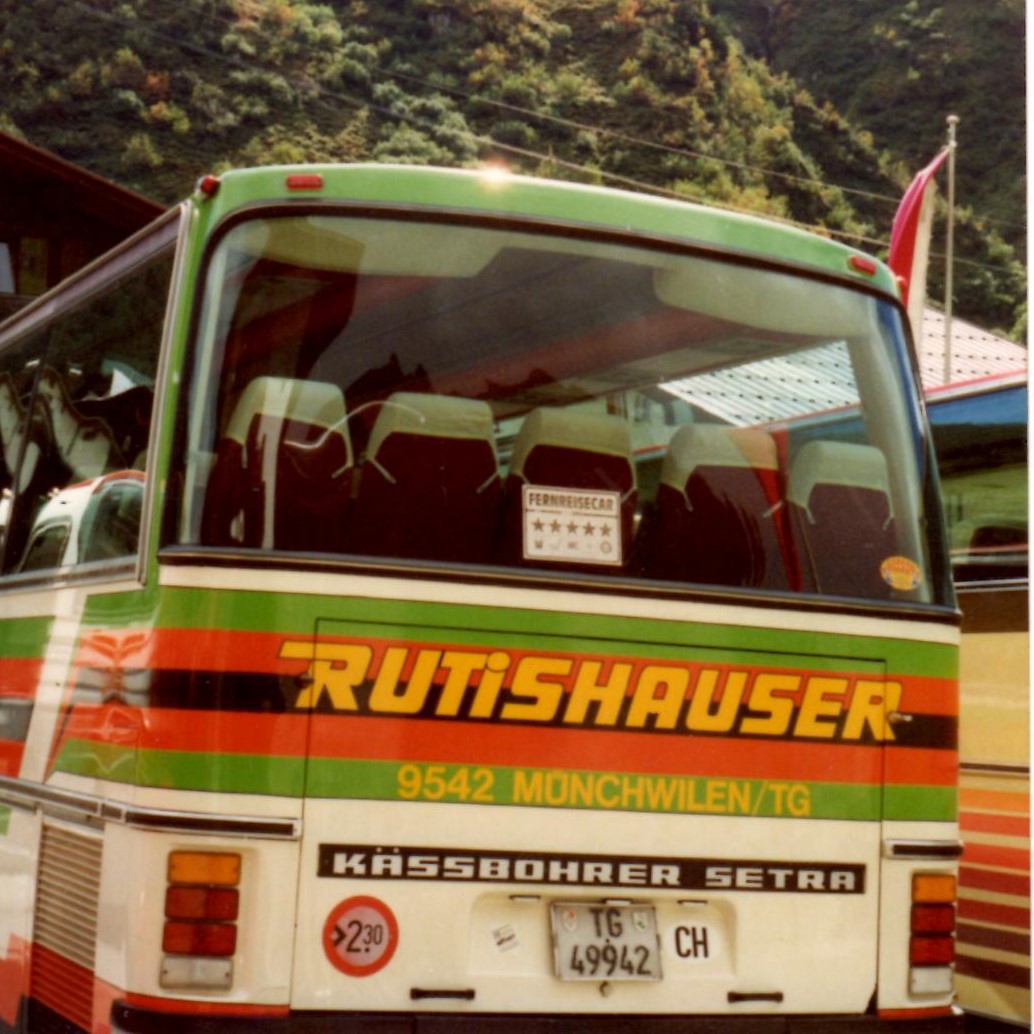 (MD400) - Aus dem Archiv; aus der Schweiz: Rutishauser, Mnchwilen - TG 49'942 - Setra im Jahr 1990 (Teilaufnahme)