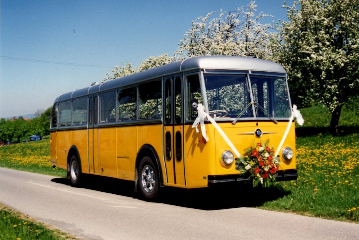 (MD472) - Aus dem Archiv: Langenegger, Wdenswil - ZH 189'265 - Saurer/R&J (ex BSF Hochdorf; ex ATGH Heiligenschwendi Nr. 3) im Mai 1995