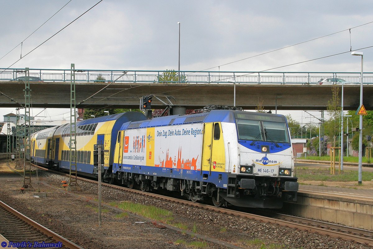 ME 146 517  cambio.CarSharing  mit RB31 nach Lüneburg am 07.05.2019 in Hamburg-Harburg