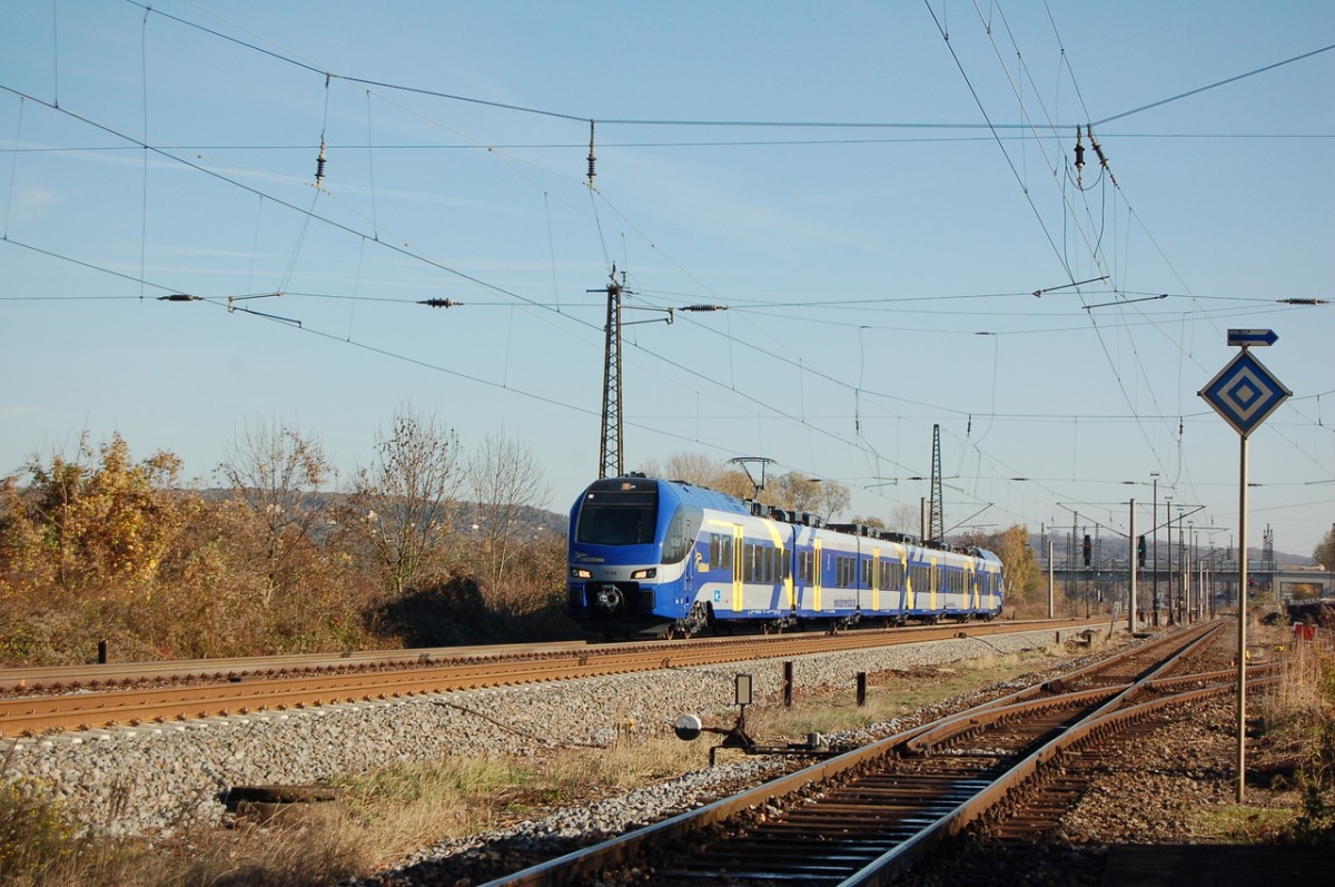 Meridian ET 308 als Tfzf Richtung Bad K�sen, am 31.10.2013 in Naumburg Hbf. (Foto: dampflok015)