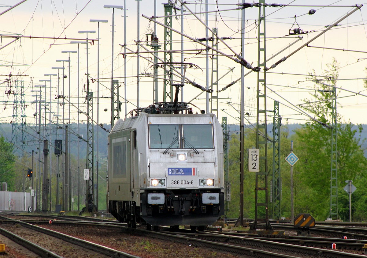 Metrans/HHLA 7 386 004-6 aufgenommen gegenüber vom Stellwerk Hamburg-Alte Süderelbe während einer Rangierfahrt. HH 09.05.2015