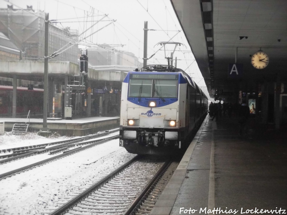 Metronom ME146-14 im Bahnhof Hannover Hbf am 16.1.16