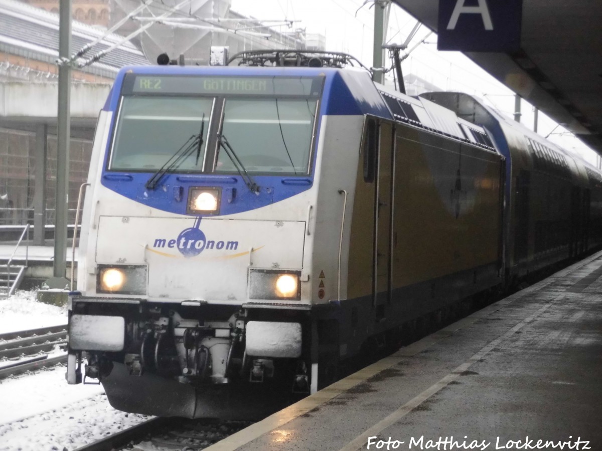 Metronom ME146-14 im Bahnhof Hannover Hbf am 16.1.16