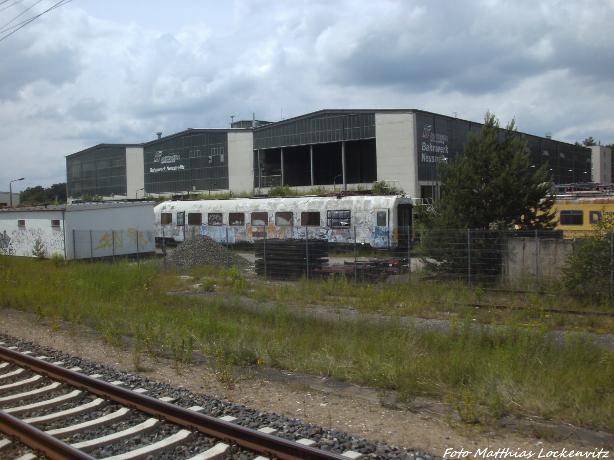 Mittelwagen des Donald Duck Zug ET 403 im Netinera Werk Neustrelitz am 16.6.14i