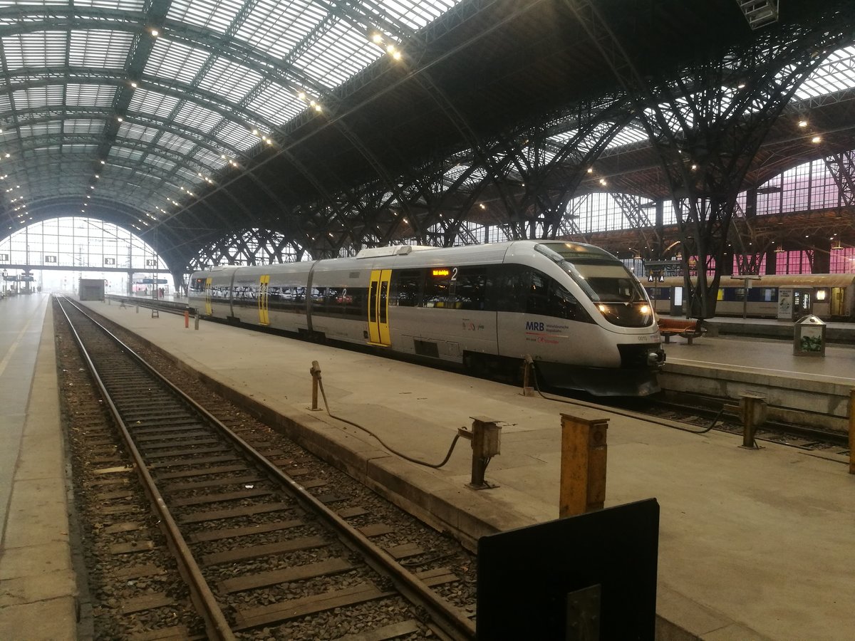 MRB VT 0010 im Bahnhof Leipzig Hbf am 2.2.19