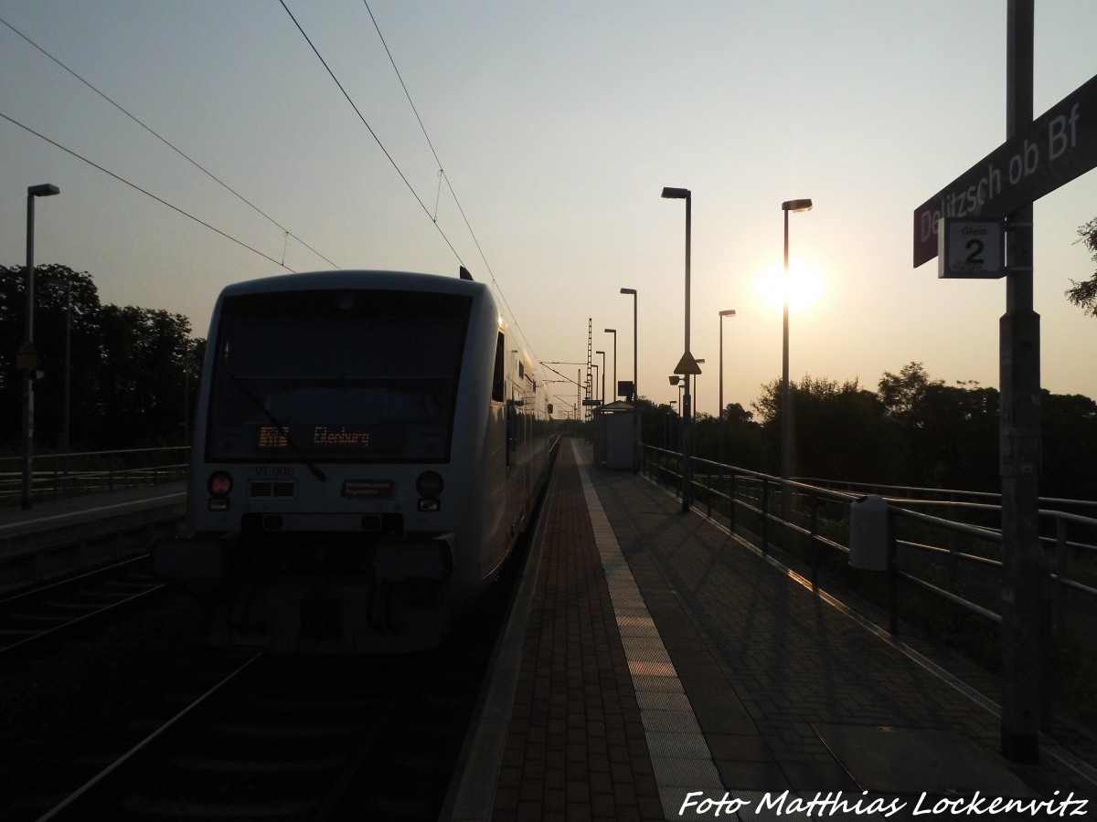 MRB VT 006 im Bahnhof Delitzsch ob Bf am 13.8.15