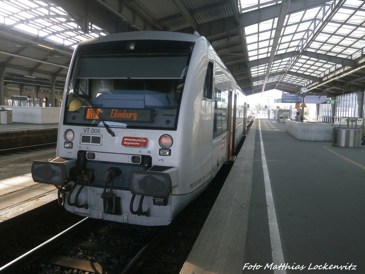 MRB VT 006 im Bahnhof Halle (Saale) hbf am 9.5.15