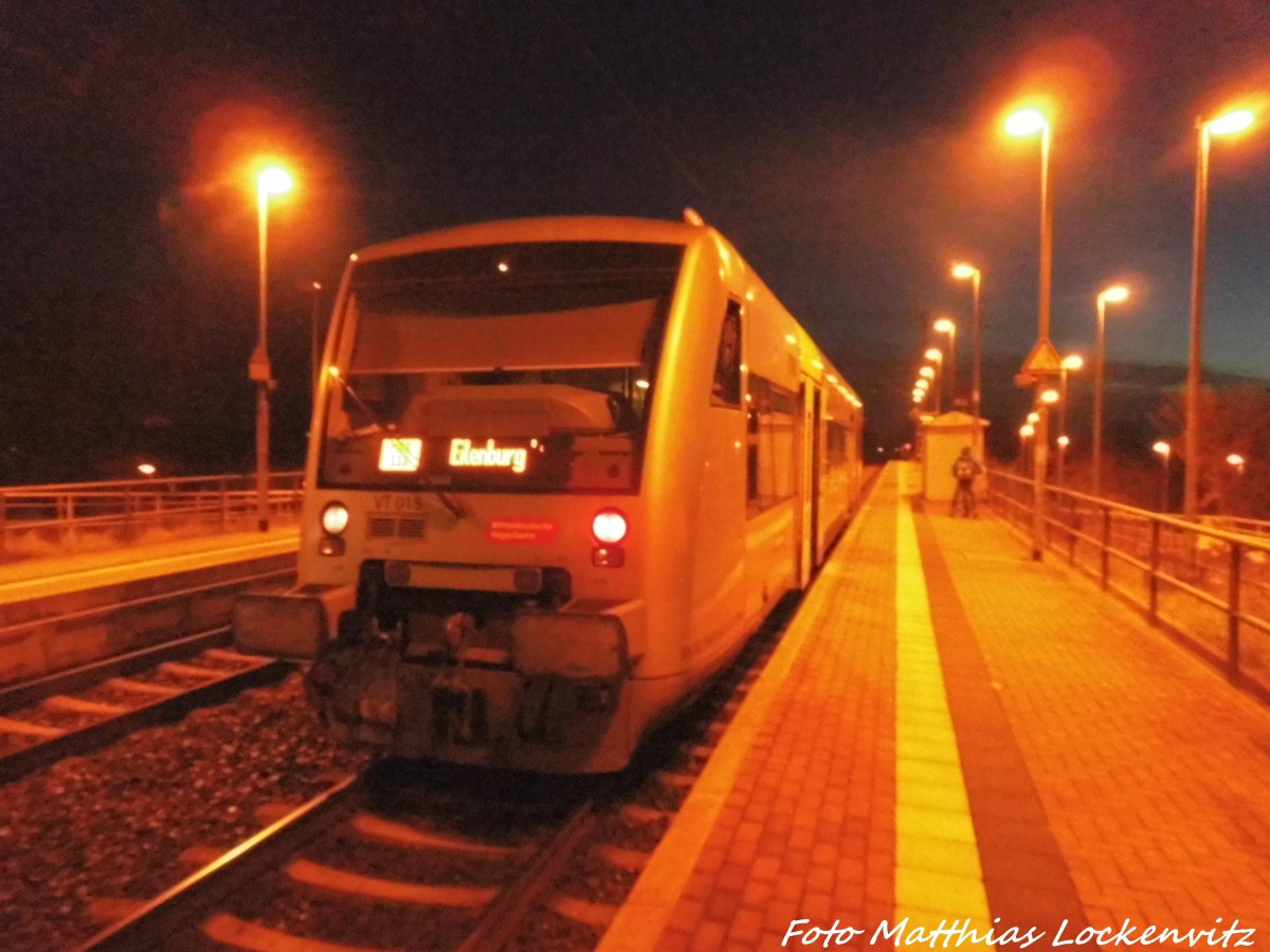 MRB VT 015 im Bahnhof Delitzsch ob Bf am 8.12.15