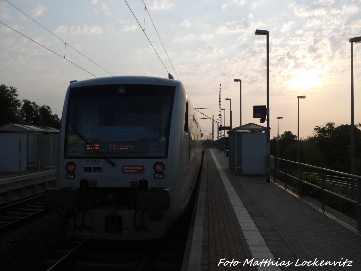 MRB VT 019 im Bahnhof Delitzsch ob Bf am 12.8.15