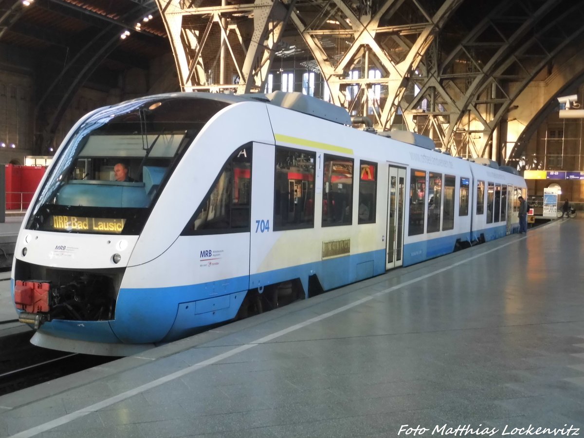 MRB VT 704 im Leipziger Hbf am 3.5.16