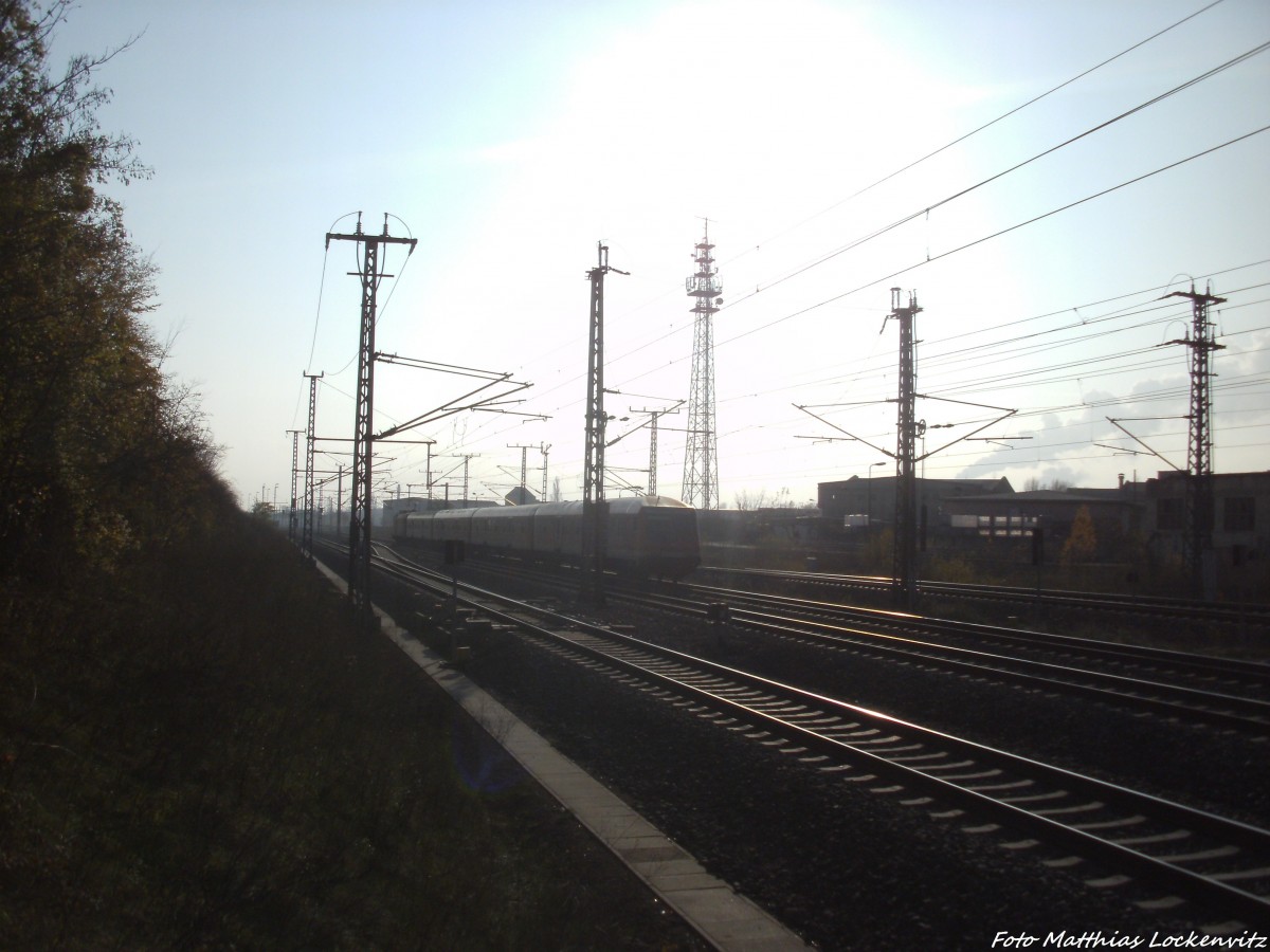 MRCE Taurus mit seinem Regionalzug unterwegs in Richtugn Eisenach am 15.11.14