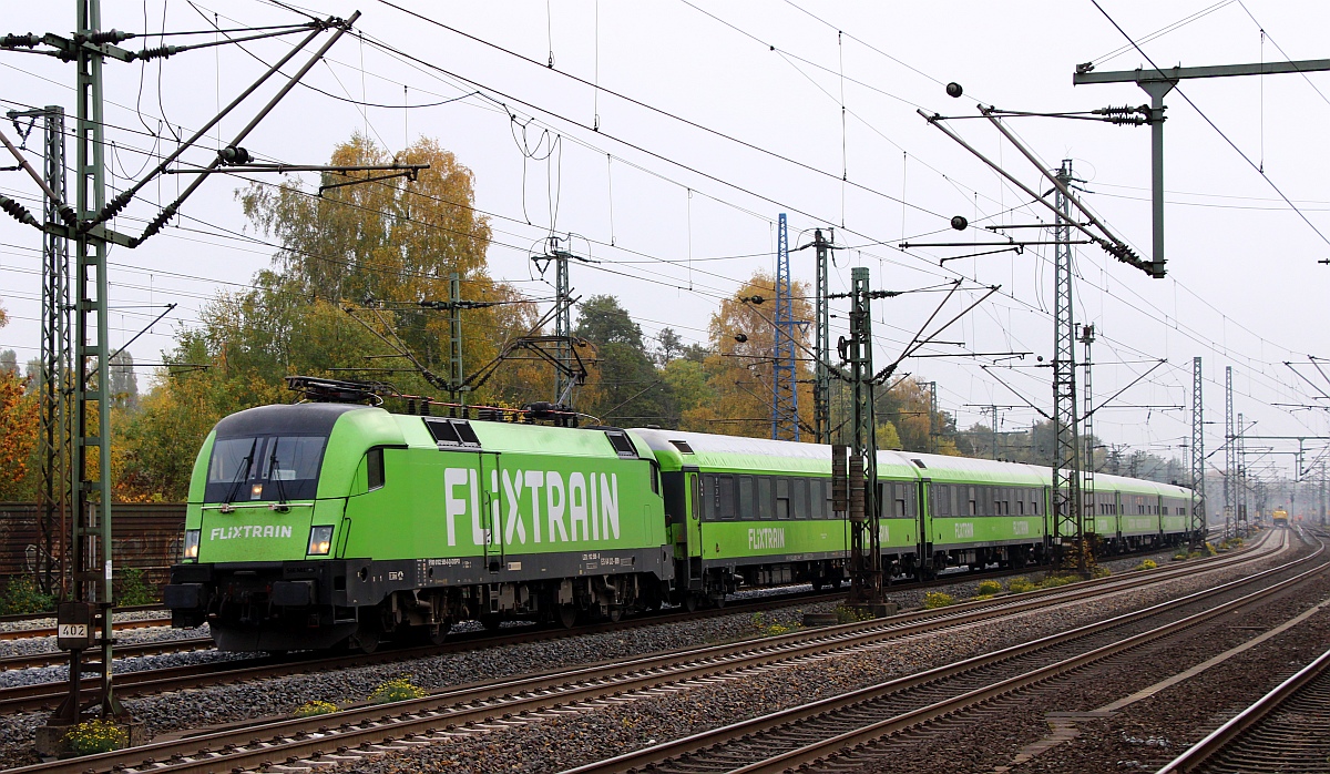 MRCE/FLIXTRAIN 182 509-9 mit FLX Einfahrt Hamburg-Harburg 29.10.2022