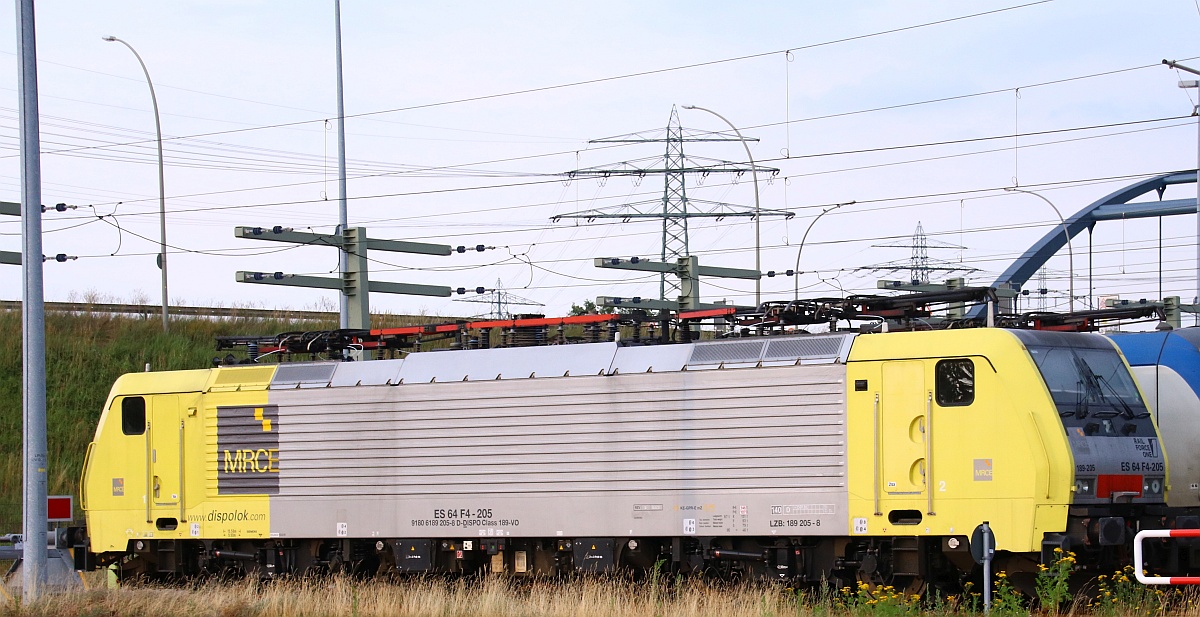 MRCE/RailForceOne 189 205-8 Class VO REV/Lb/05.03.21, Waltershof 10.07.21