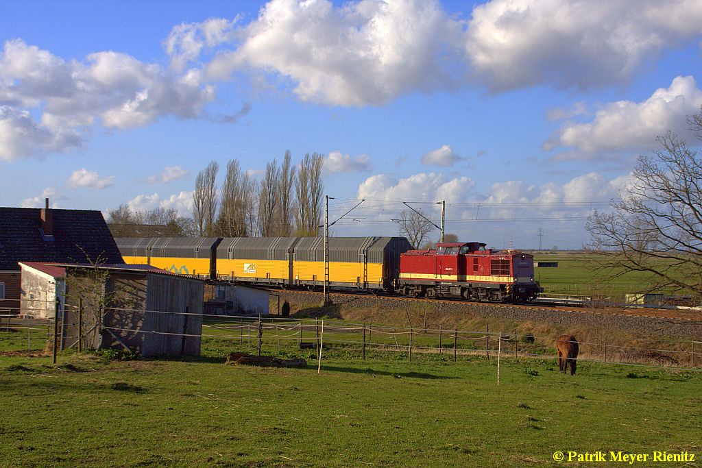 MTEG 204 237 mit ARS Altmannzug am 13.04.2015 in Neukloster (Kreis Stade) Richtung Hamburg-Harburg